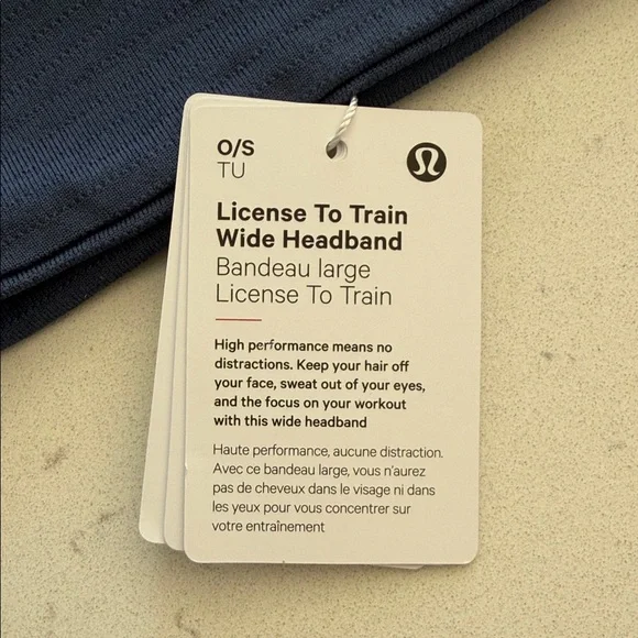 lululemon athletica navy blue headband - Picture 4 of 7